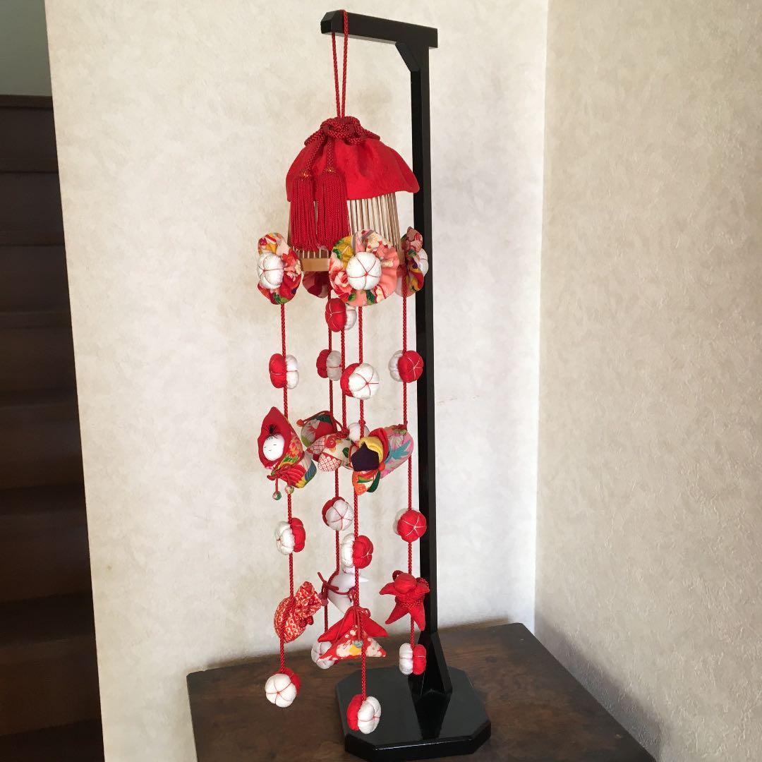 吊るし飾り　吊るし雛　台付き　お雛様　桃の節句