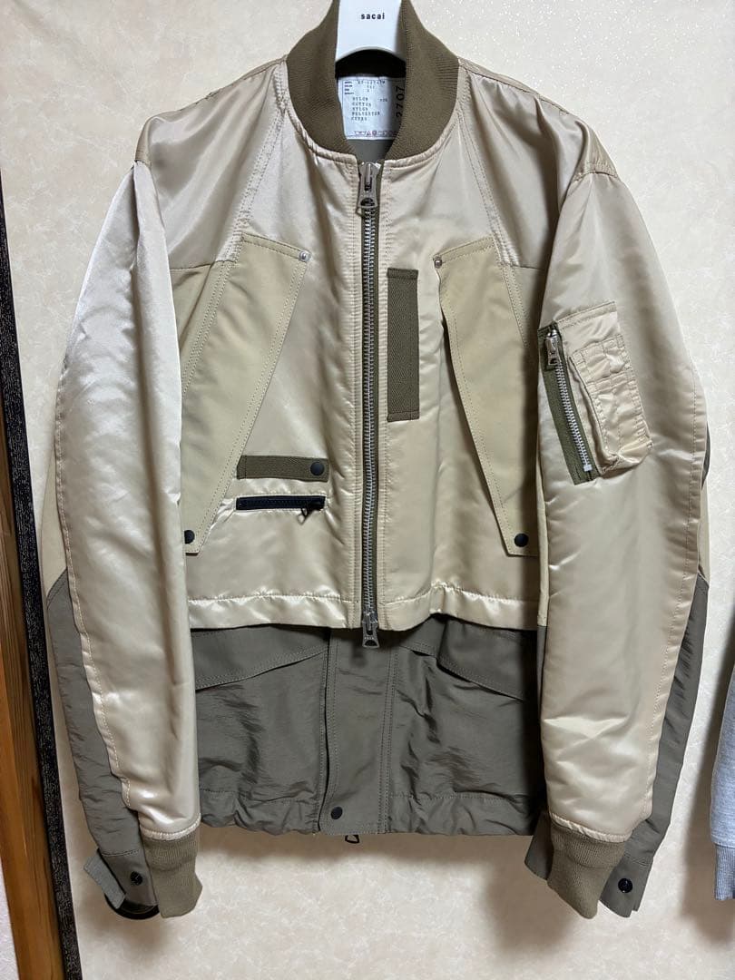 ジャケット・アウター sacai 22SS Nylon Twill Mix Blouson MA-1