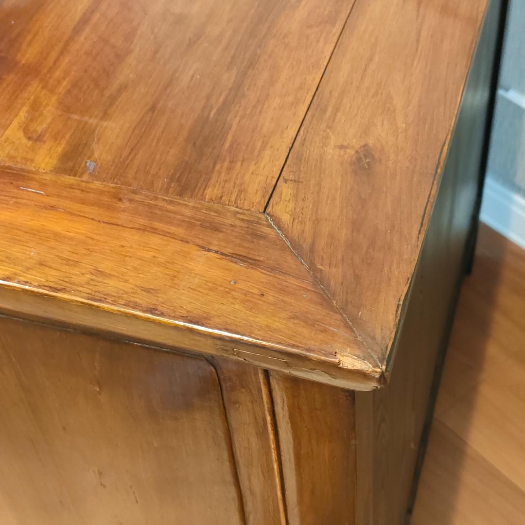 ヴィンテージ　キャビネット　鍵付き　開き扉　収納棚