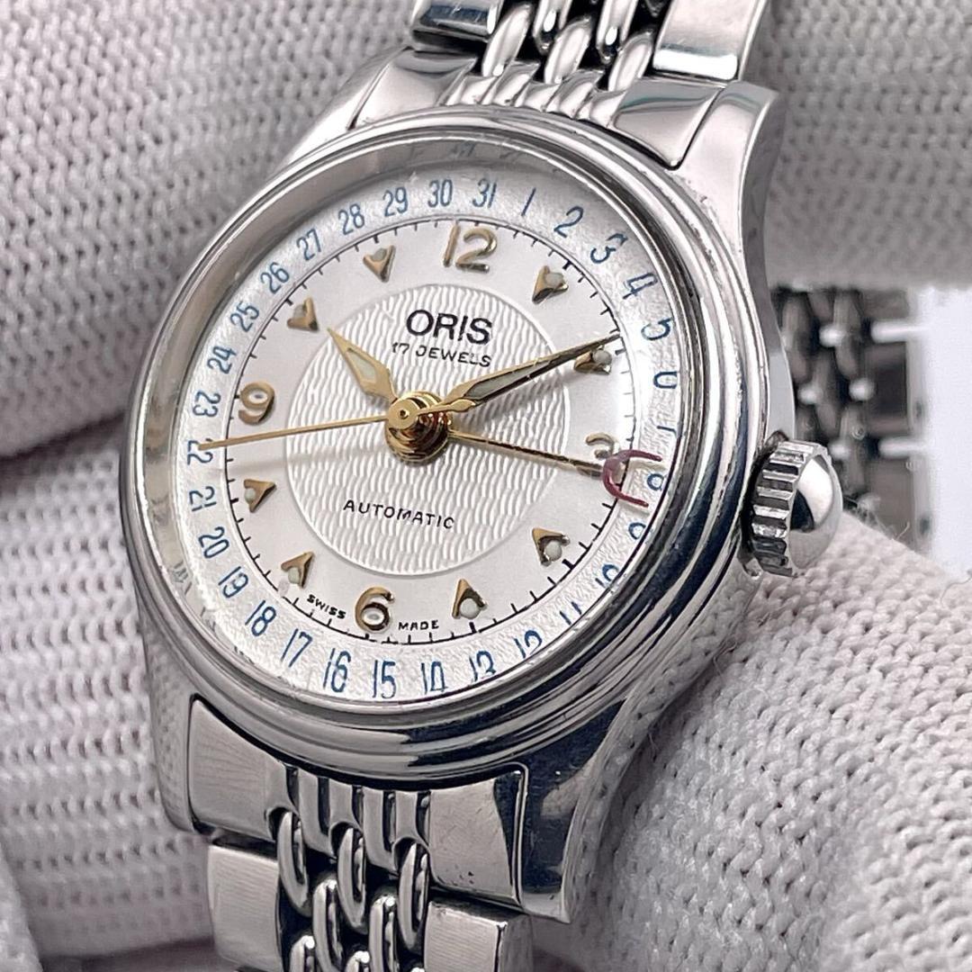 【極美品/稼働】オリス ポインターデイト ビッグクラウン 7405 自動巻 時計