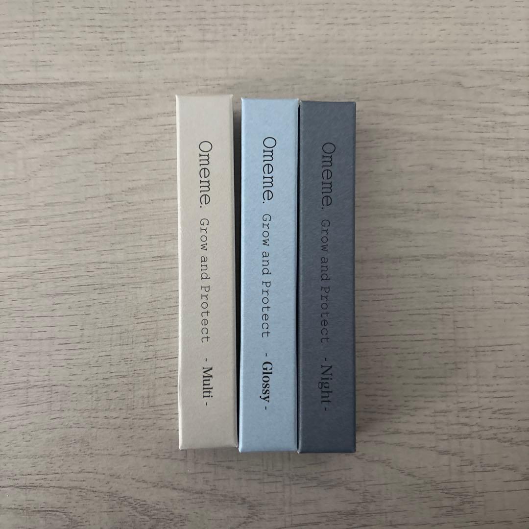 Omeme まつ毛美容液コーティングセット Multi Glossy Night