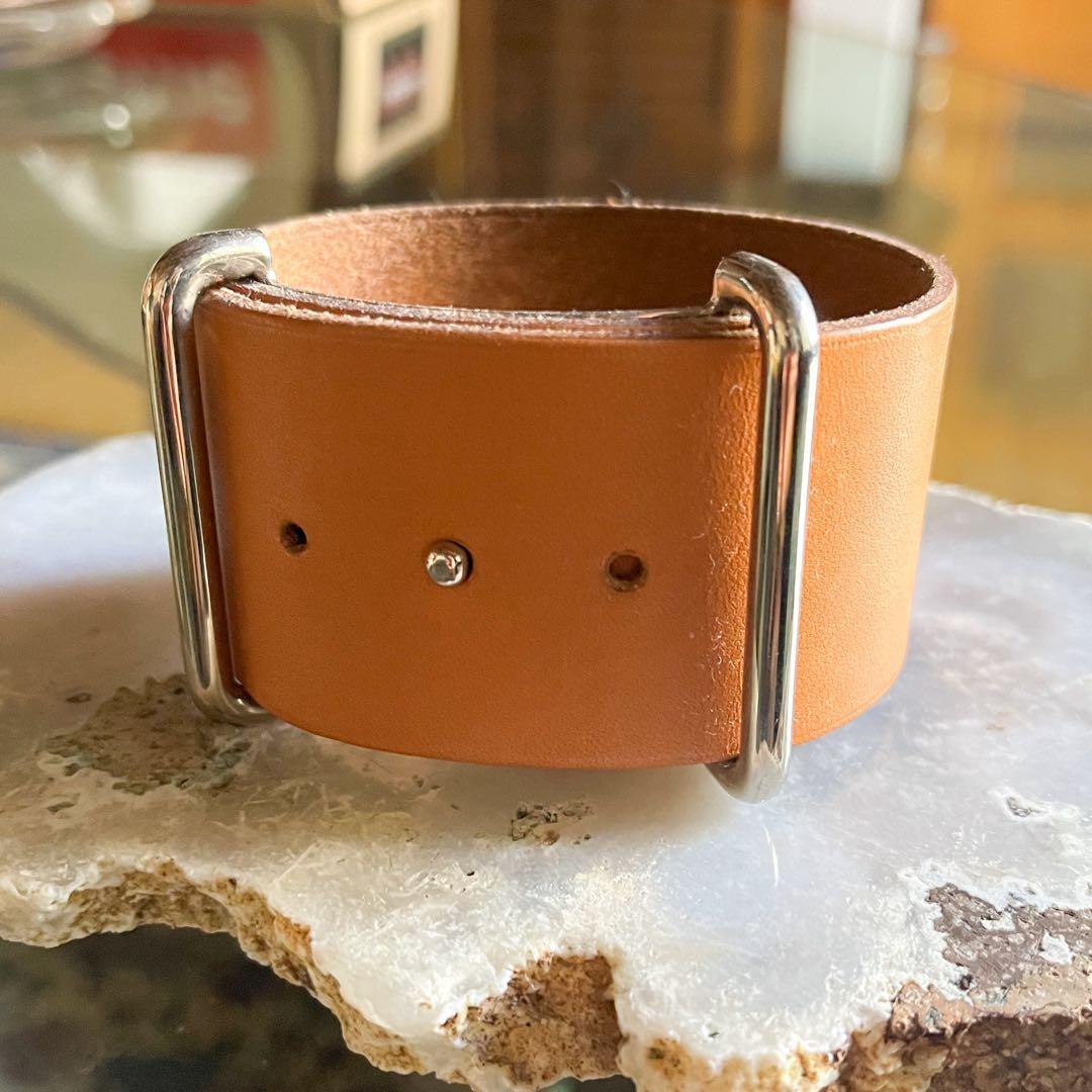 希少 美品 HERMES アピ マルジェラ期 レザーブレスレット エルメス