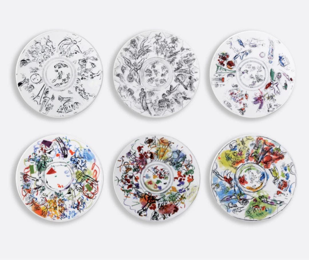 ベルナルド　マルクシャガール　プレート 6枚セット