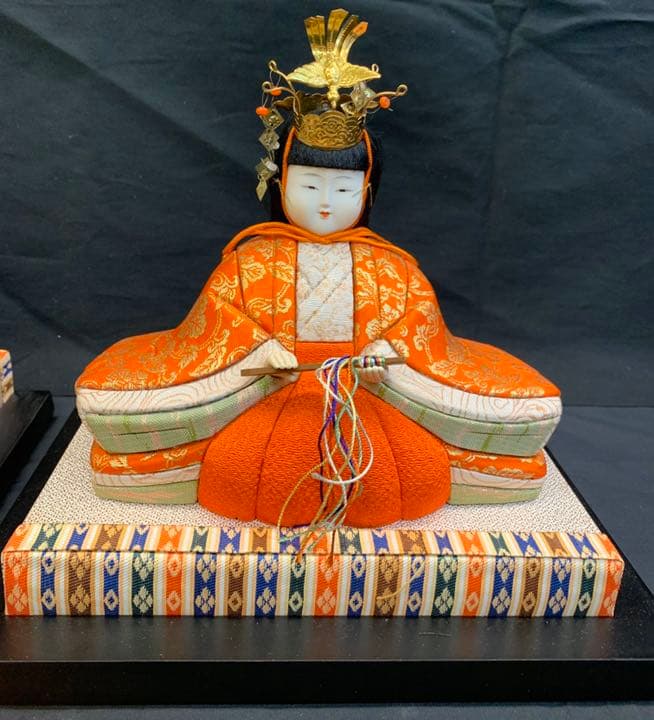 木目込み人形 25号　紺　金彩　1-2