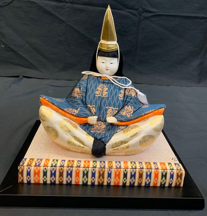 木目込み人形 25号　紺　金彩　1-2