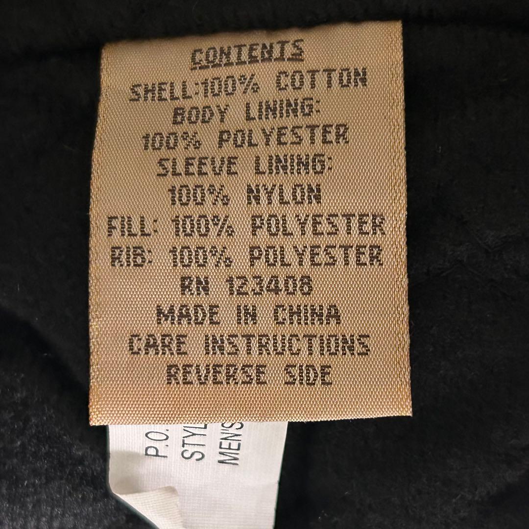 希少 snap on 刺繍ロゴ ブルゾン ワークジャケット 黒 グレー 中綿