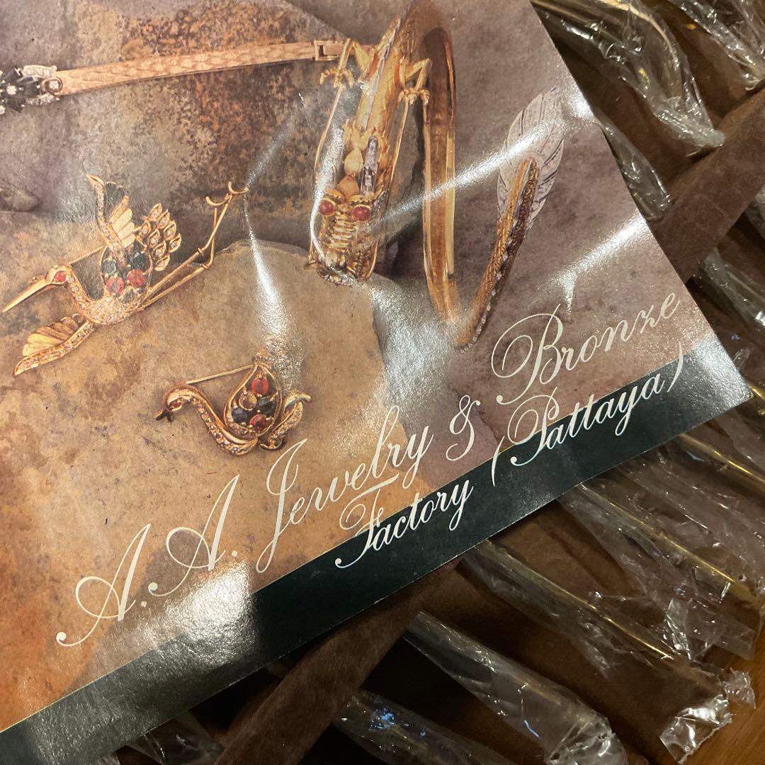 保管品！カトラリーセット タイ製 バンブー 竹 木箱 レトロ アンティーク