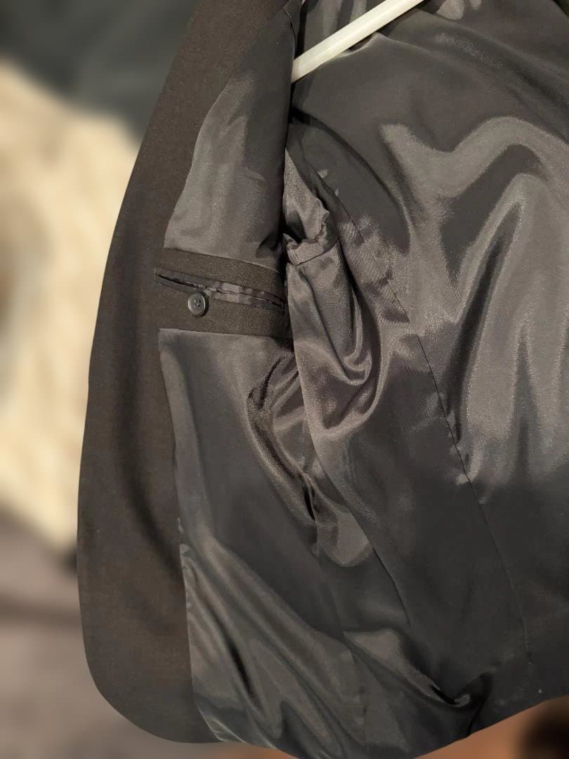 PLST ウォッシャブルフラノジャケット パンツ　セットアップ　ダークブラウン