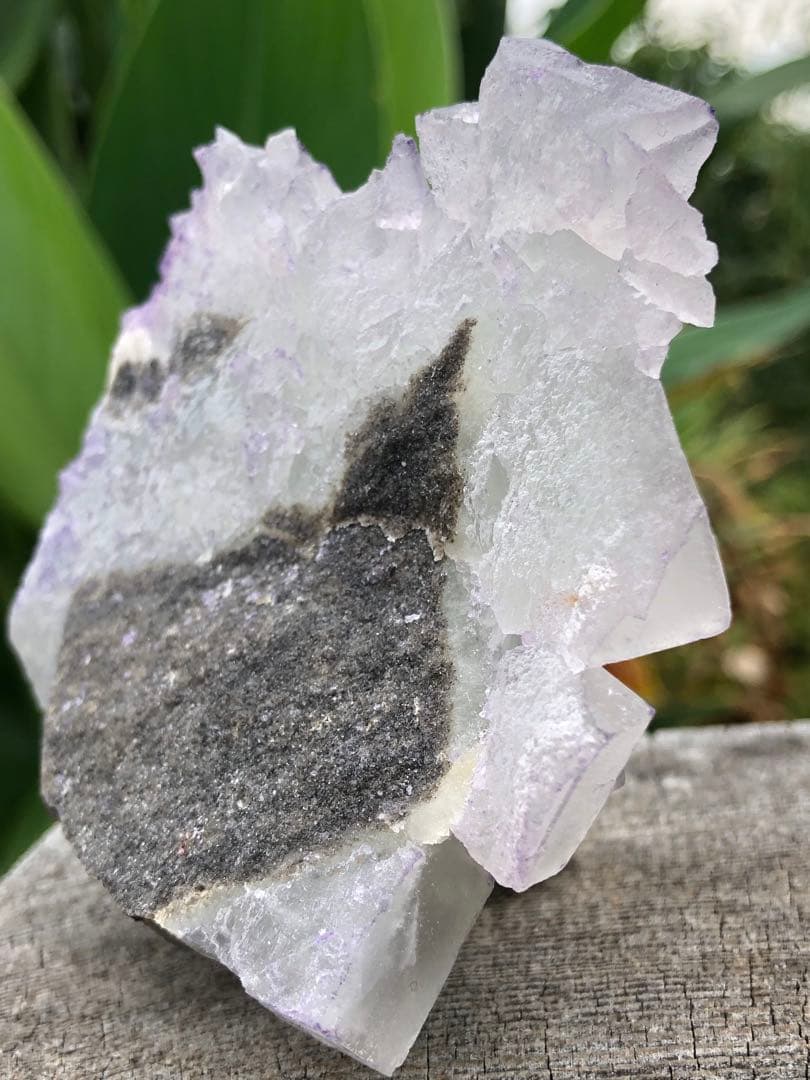 ❤️超レア　214g 綺麗　紫縁　グリーンフローライト　蛍石　クラスター