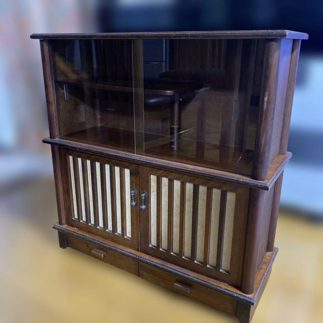 昭和レトロ 茶箪笥 小さいサイズ 1点 サイドボード　キャビネット