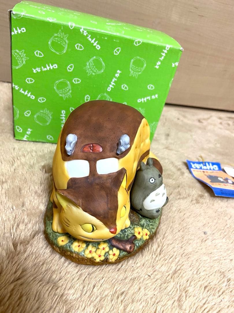 【希少/美品】セキグチ ジブリ となりのトトロ オルゴール ネコバス　箱、タグ付