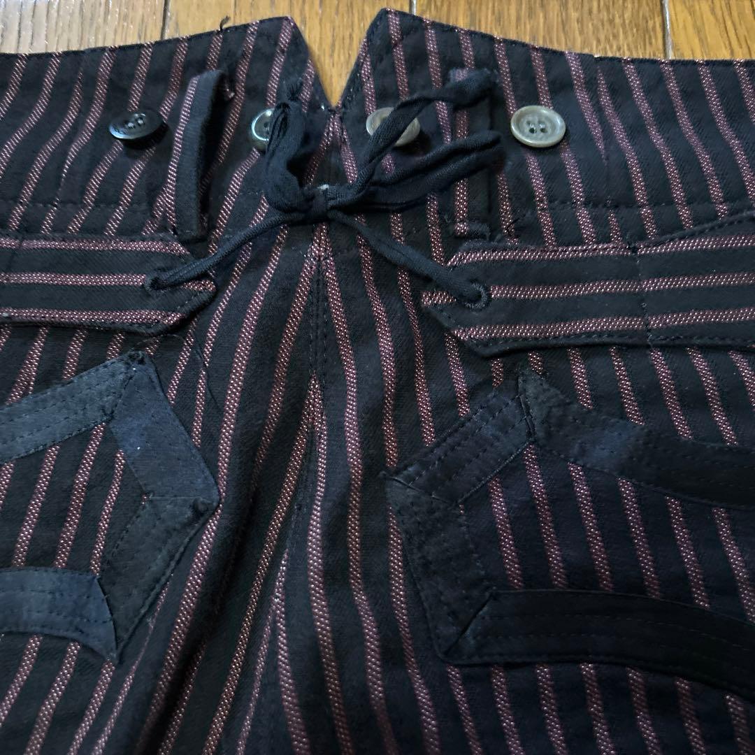 カ*0様 当時物ナンバーナイン09SSHEROES期ストライプパンツ3宮下