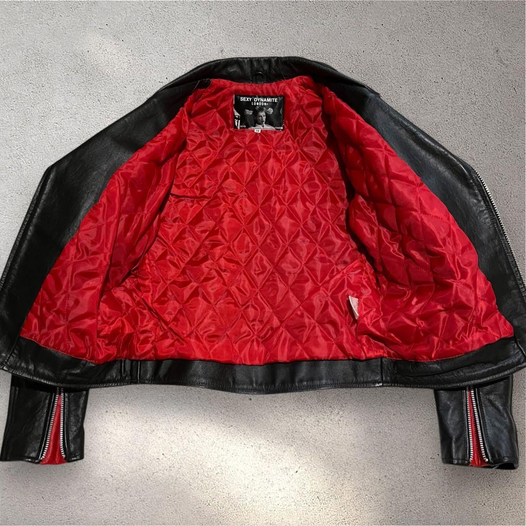 セクシーダイナマイトロンドン ライダースジャケット 牛革　本革ジャケット