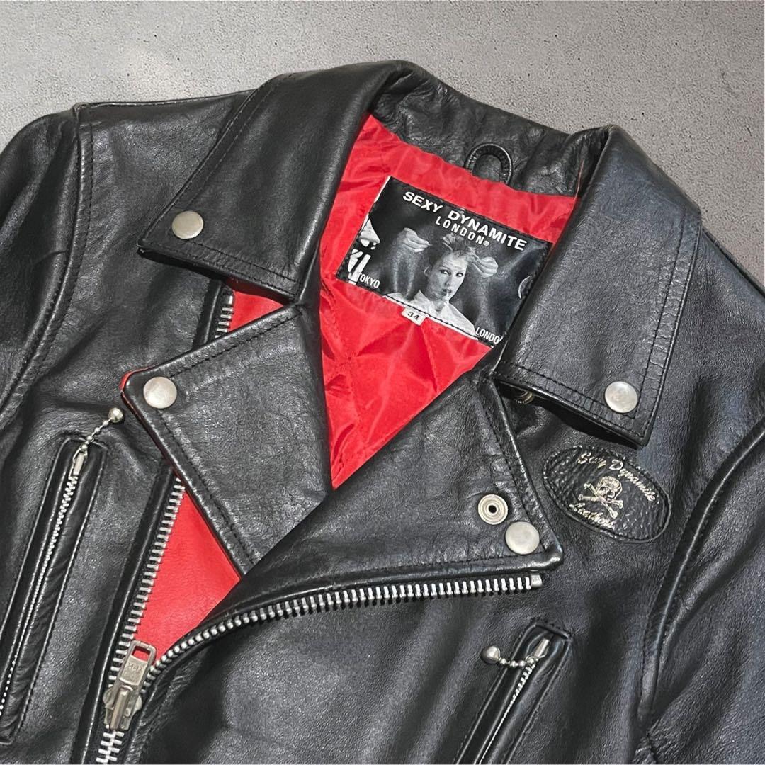セクシーダイナマイトロンドン ライダースジャケット 牛革　本革ジャケット