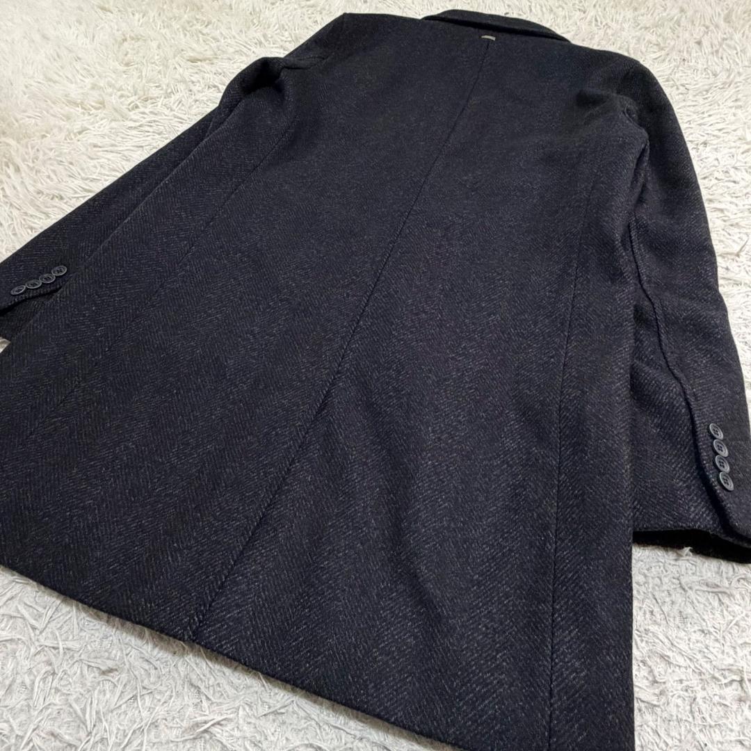 16798✨ヘルノ チェスターコート ヘリンボーン ツイード 50 LL