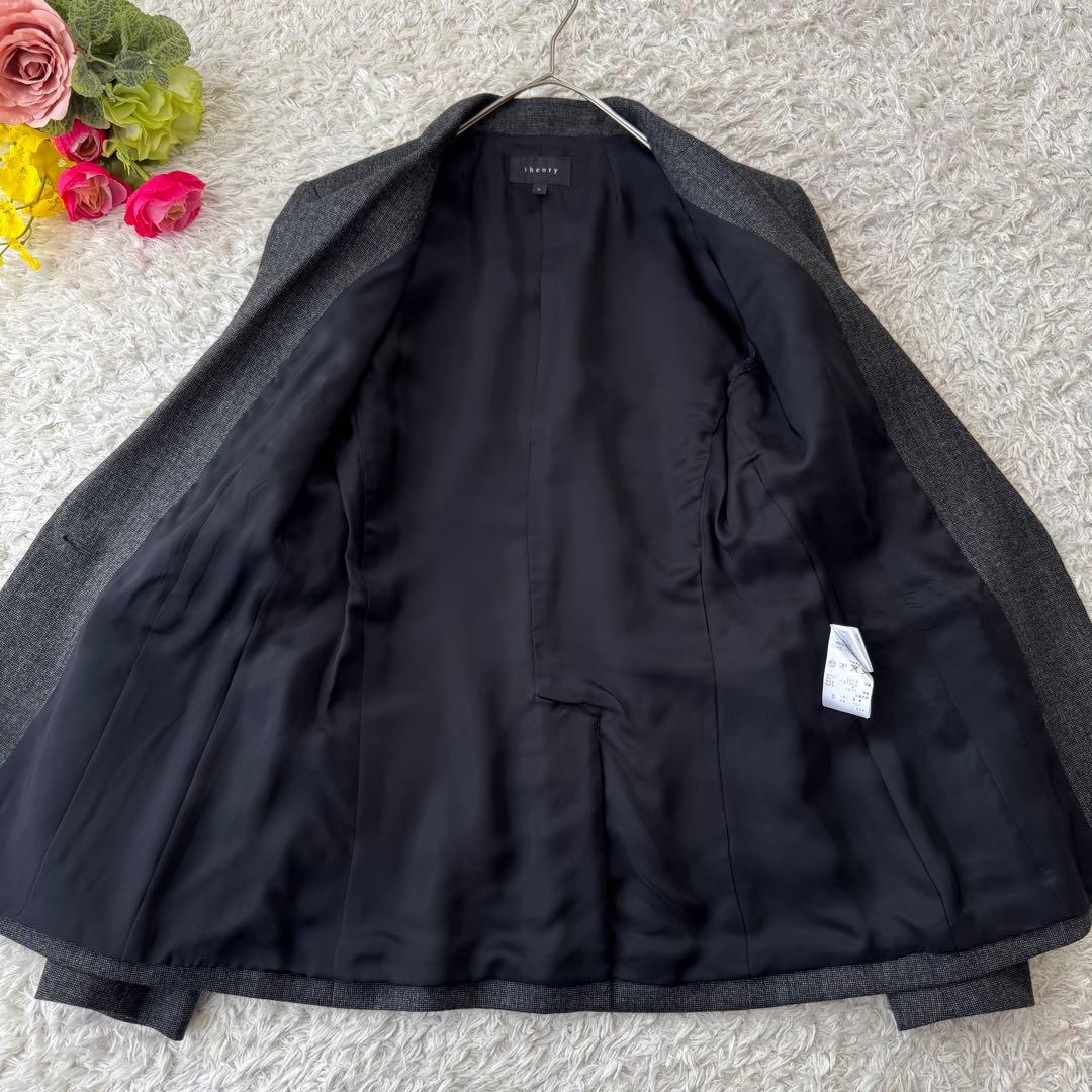 極美品 セオリー セットアップ パンツスーツ COSMIC テーラードジャケット