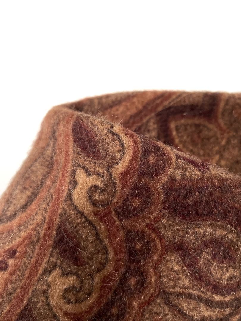 美品 ロロピアーナ カシミア100% 最高級 ペイズリーマフラー