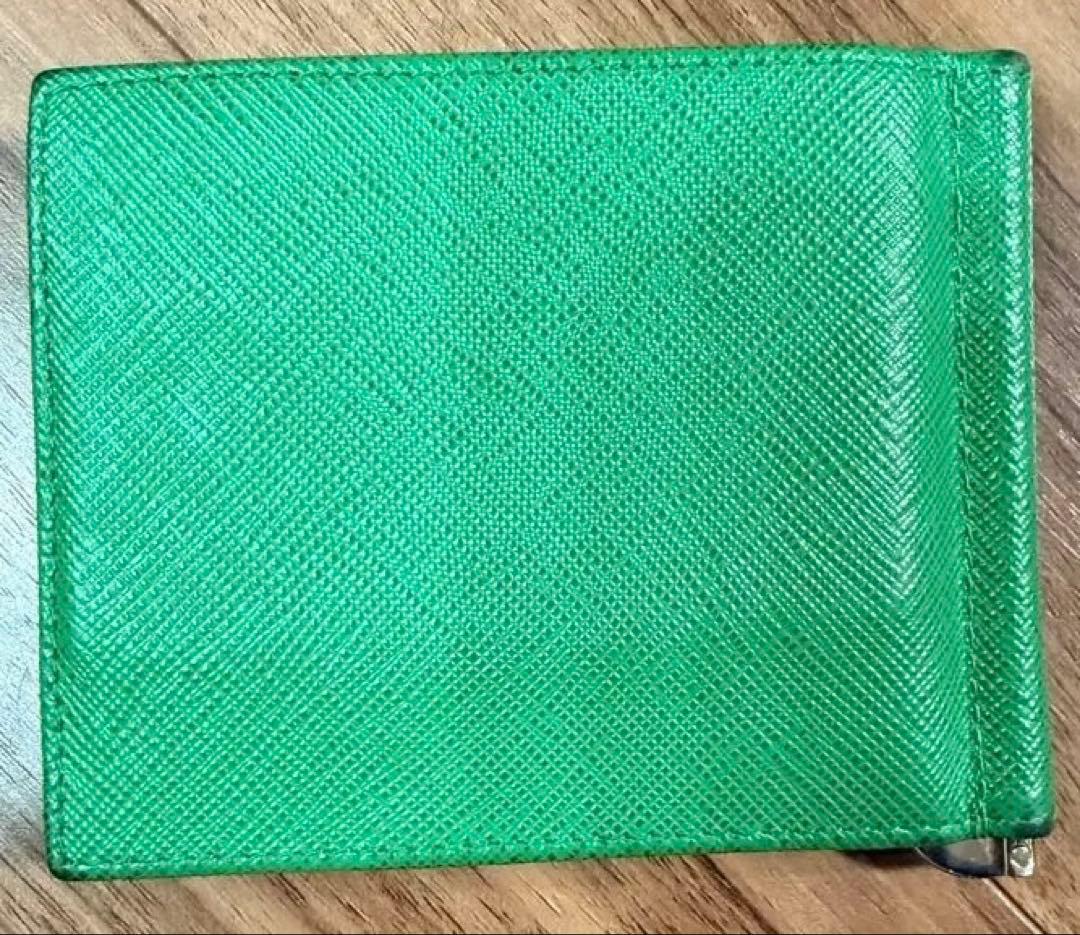 レアカラー　プラダPRADA マネークリップ　財布　ウォレット