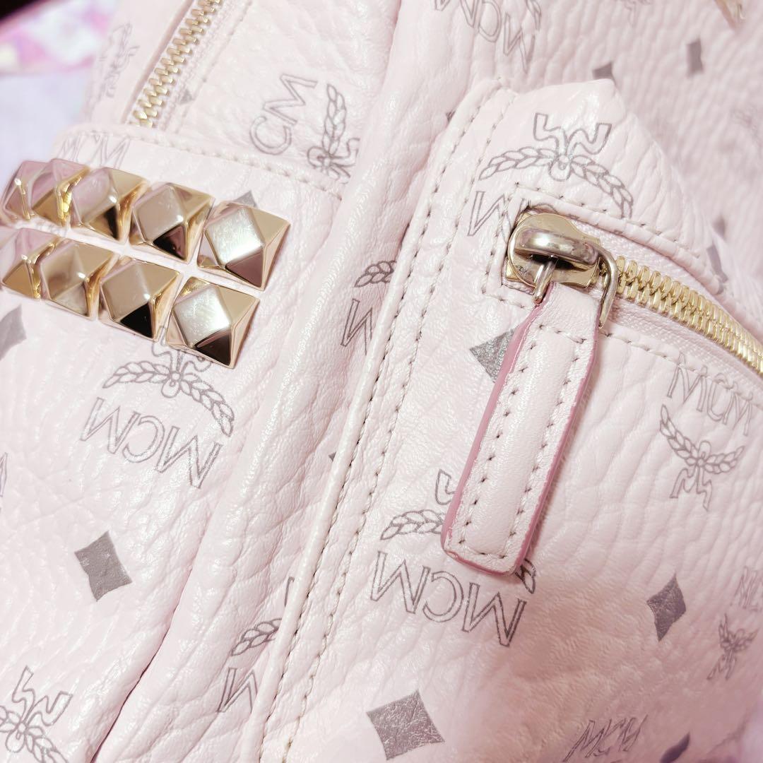mcm パウダーピンク　リュック　バックパック　Sサイズ
