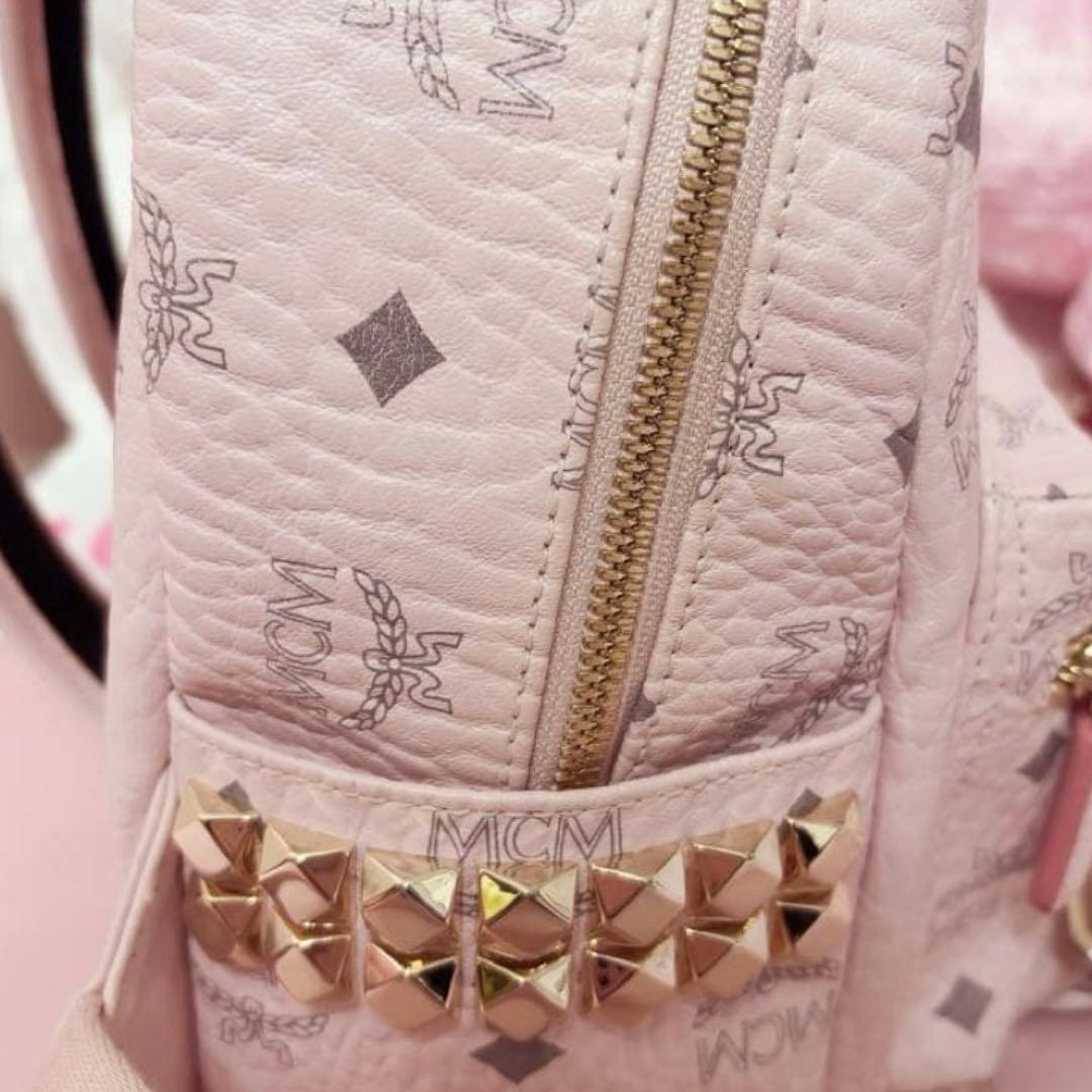 mcm パウダーピンク　リュック　バックパック　Sサイズ