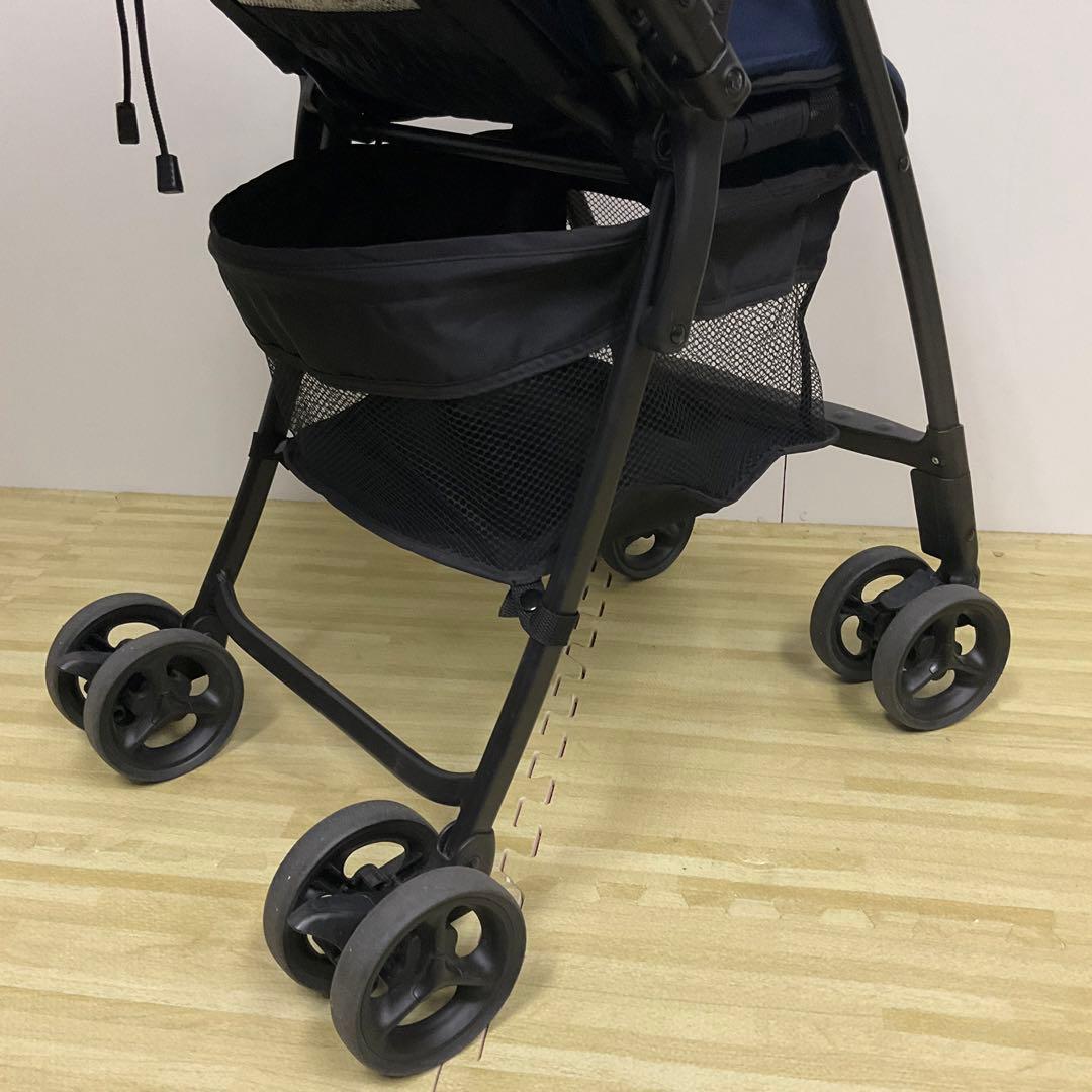 アップリカ 超軽量ベビーカー カルーンエアー AB カラフルドットネイビー
