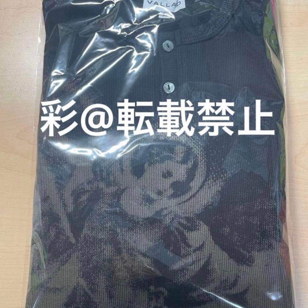 VALLAD V.HENRY NECK L/S ブラック iO着用　黒　Lサイズ