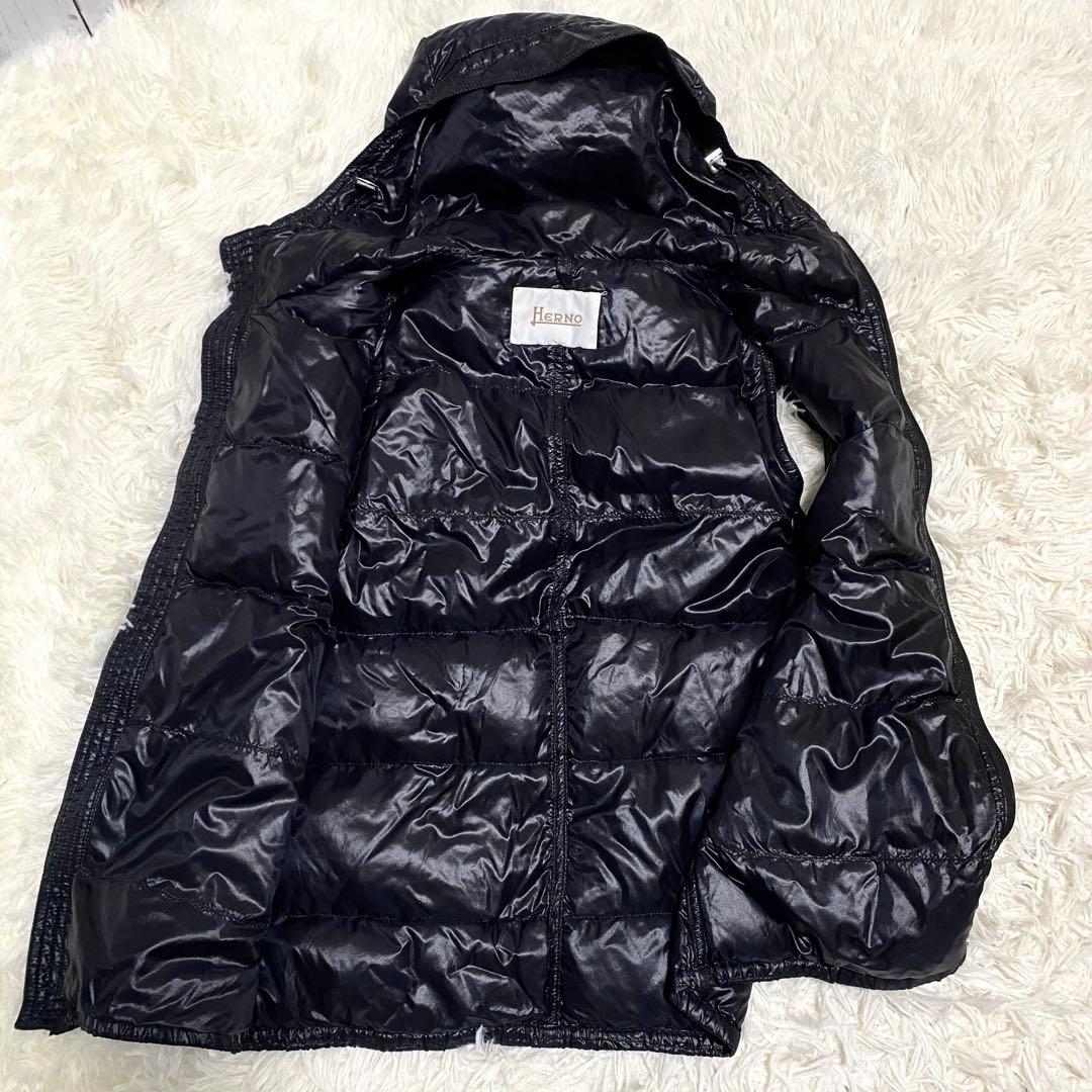 極美品✨HERNO ダウンベスト ブラック ヘルノ レディース 42