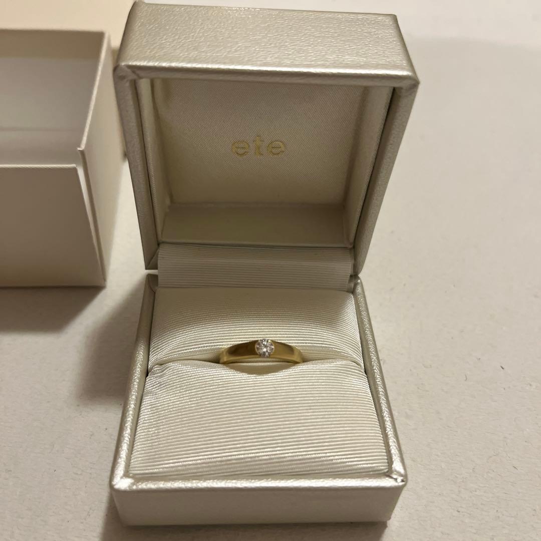 ete ゴールド ダイヤモンドリング 婚約指輪