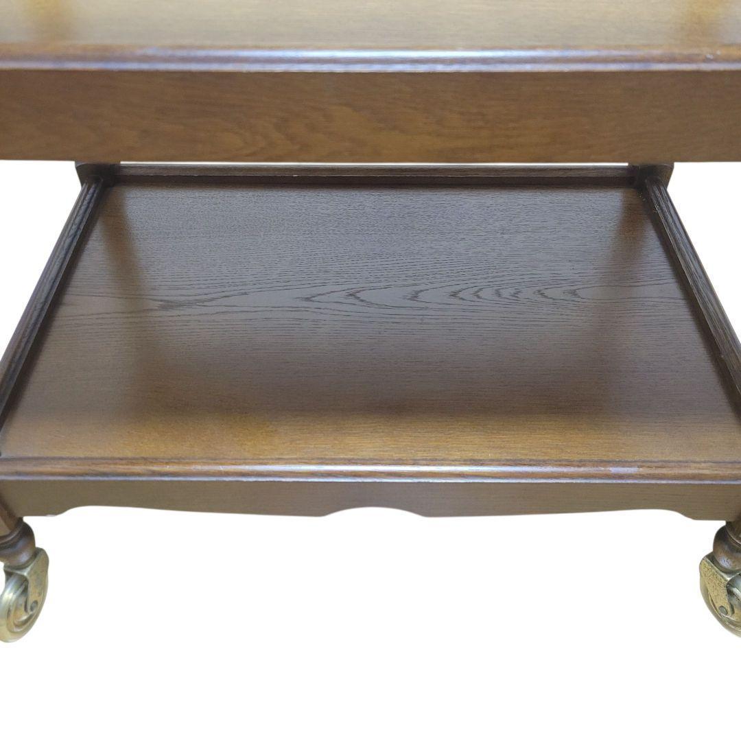 【美品】karimoku　カリモク　キッチンワゴン　ティーワゴン　昭和レトロ