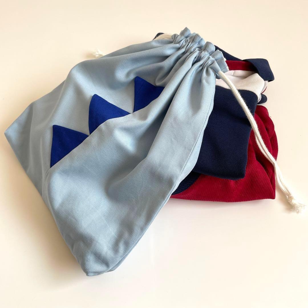 恐竜達の入園入学6点セット　サイズオーダー可　ブルーの恐竜