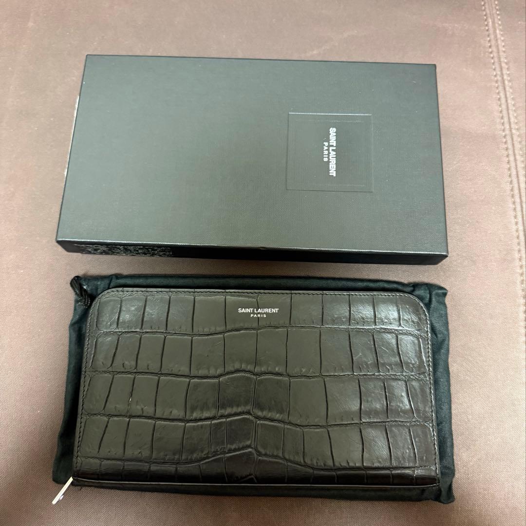 SAINT LAURENT クロコダイルレザー 長財布