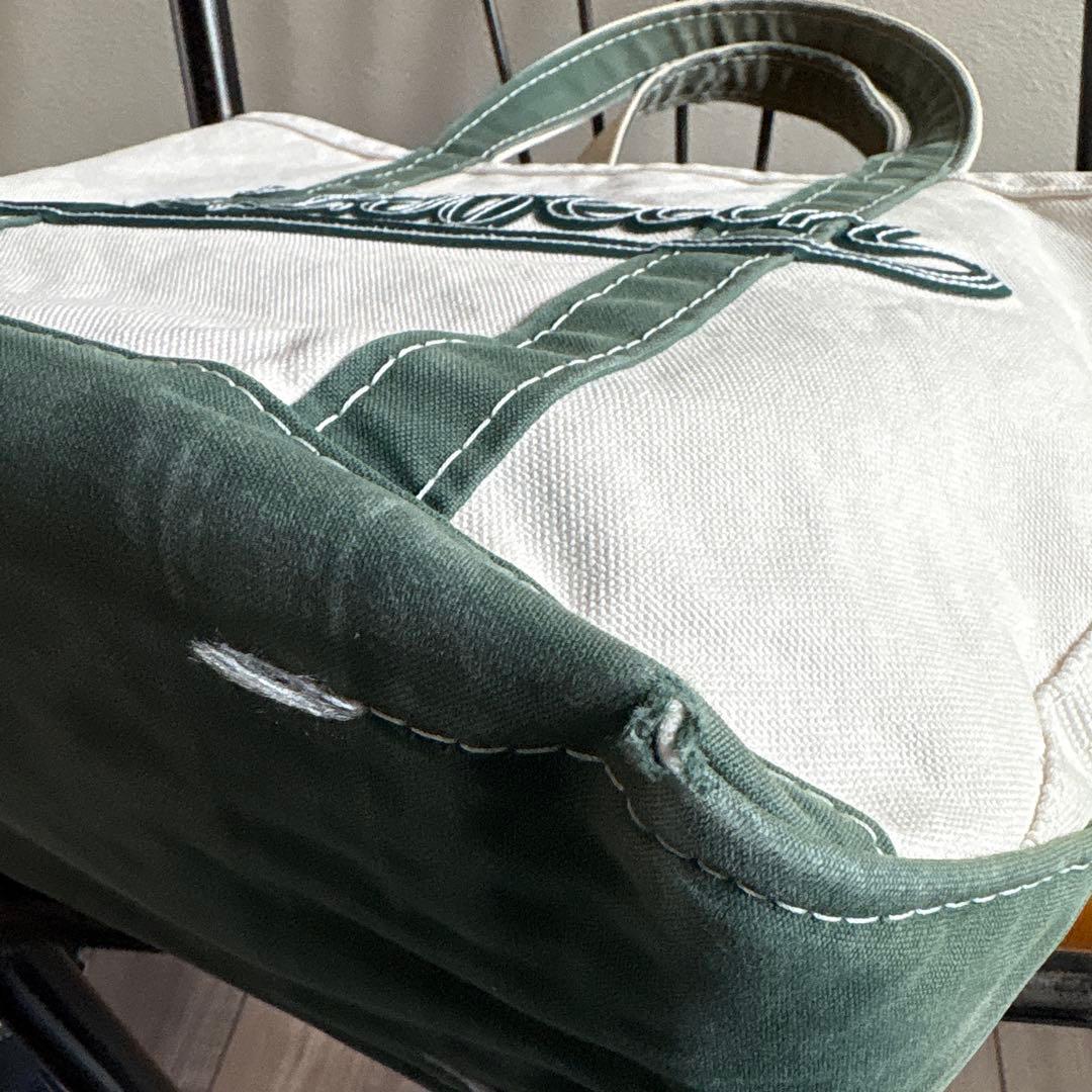 L.L.Bean ボートアンドトート トートバッグ　グリーン　ロゴ入り