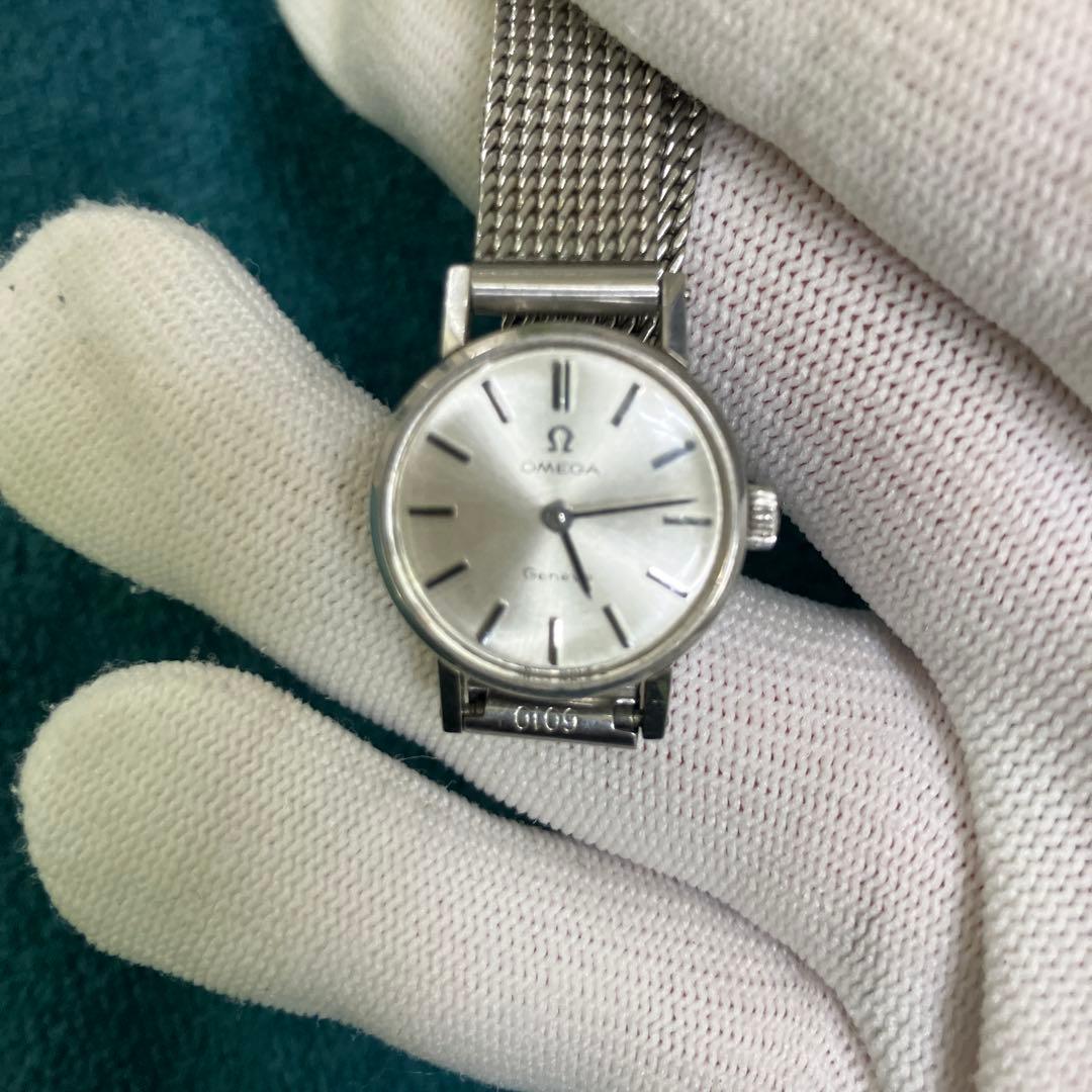 OMEGA ジュネーブラウンドレディース手巻き時計