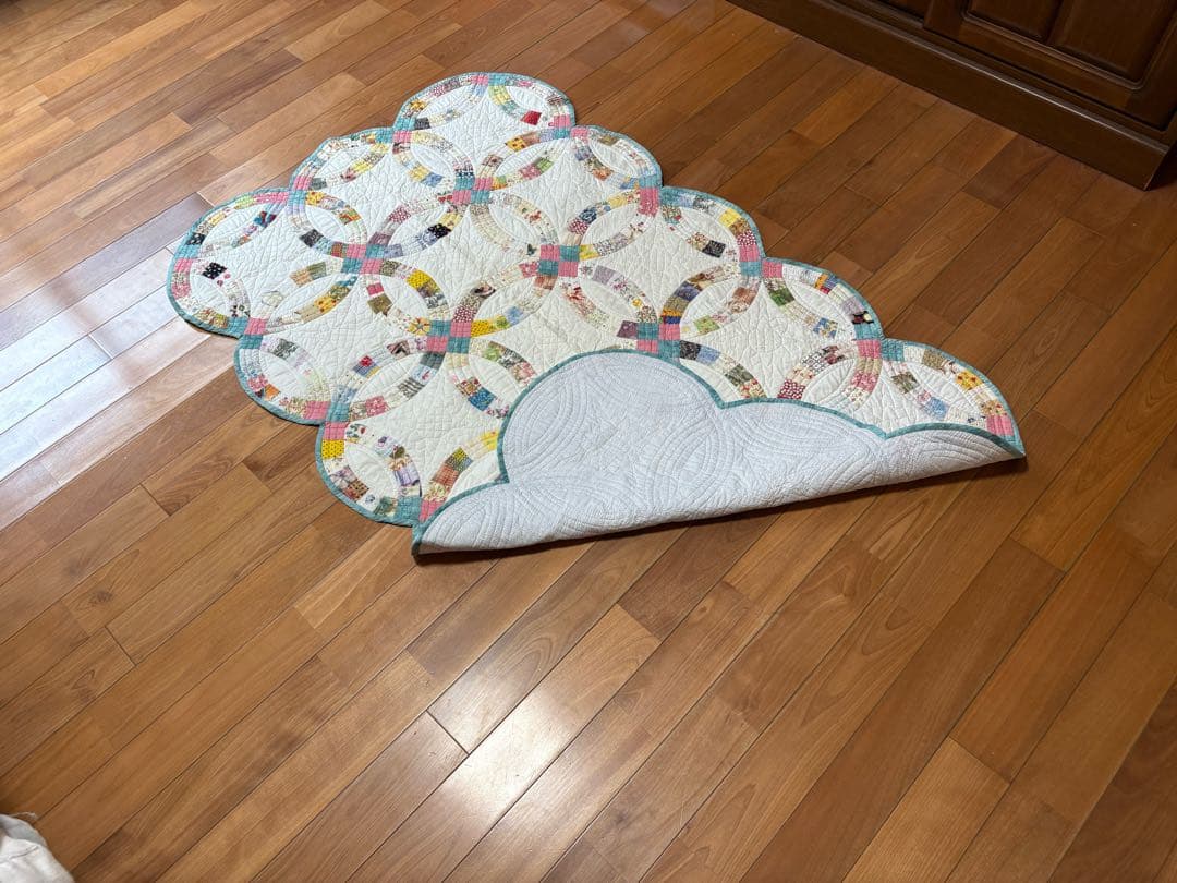 パッチワーク　ハンドメイド　 サイズ　約90cm×148cm