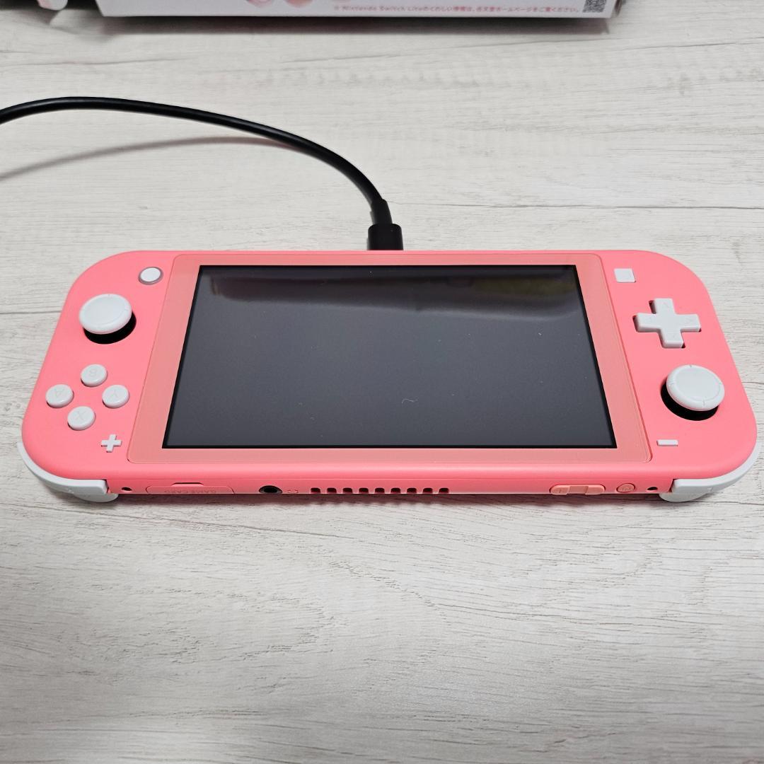 【中古】Switch Lite本体,箱,128SDカード,ケースあり