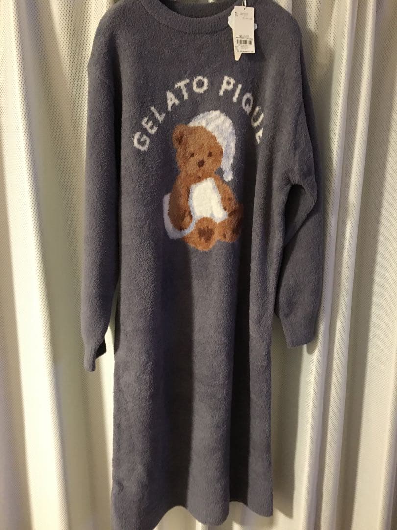 Gelato Pique GOOD NIGHT BEARジャガードワンピース