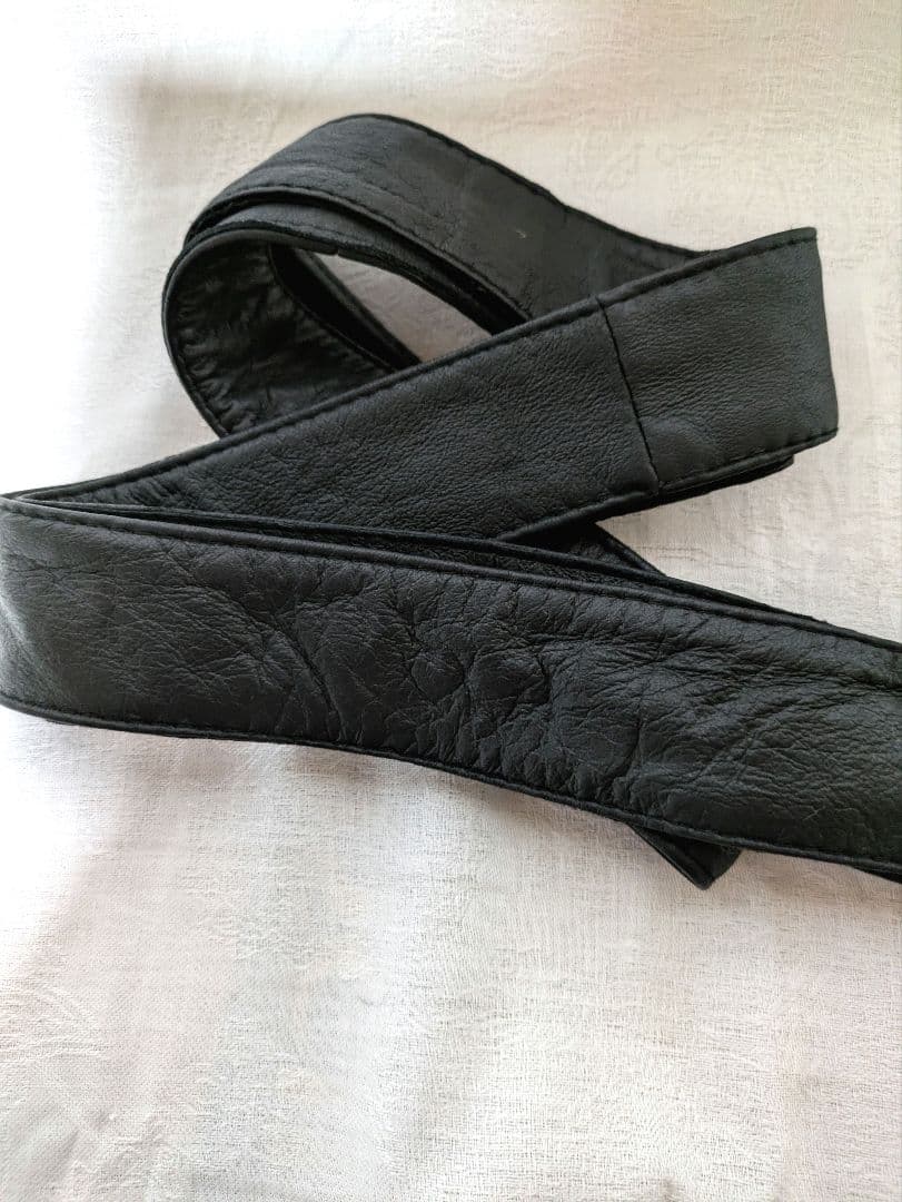 専用　ラム レザー袖、襟、裏地フォクスファー付きロングコートベルト付きMサイズ