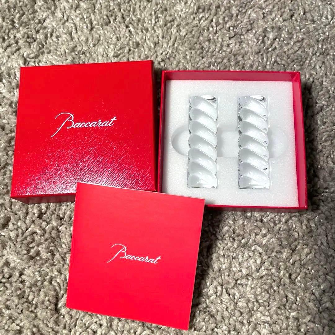 バカラ　ペア　箸置き　バンブー　チョップスティック　ホルダー　箱付き