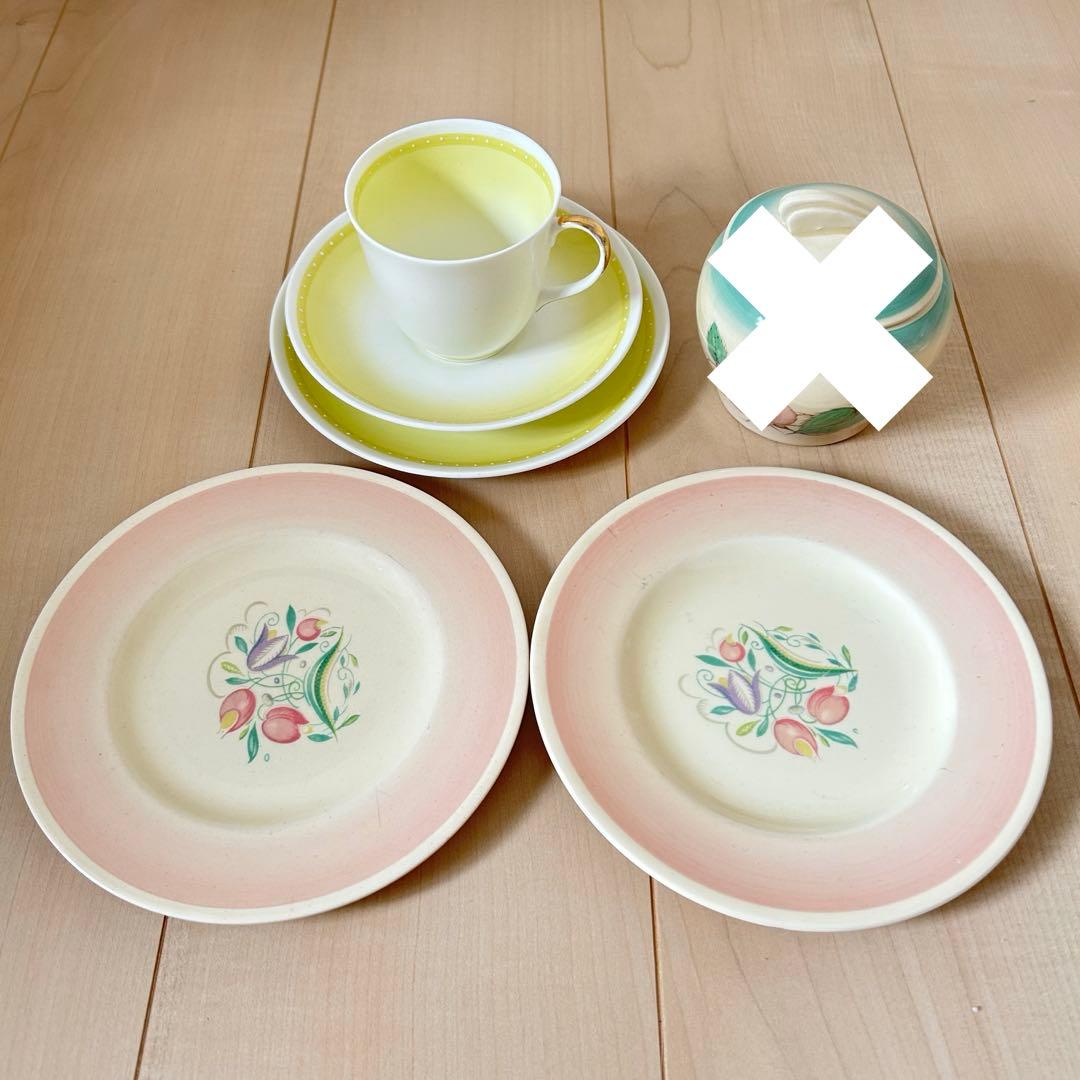 スージークーパー　 カップ ソーサー　プレート　ドレスデンスプレイ