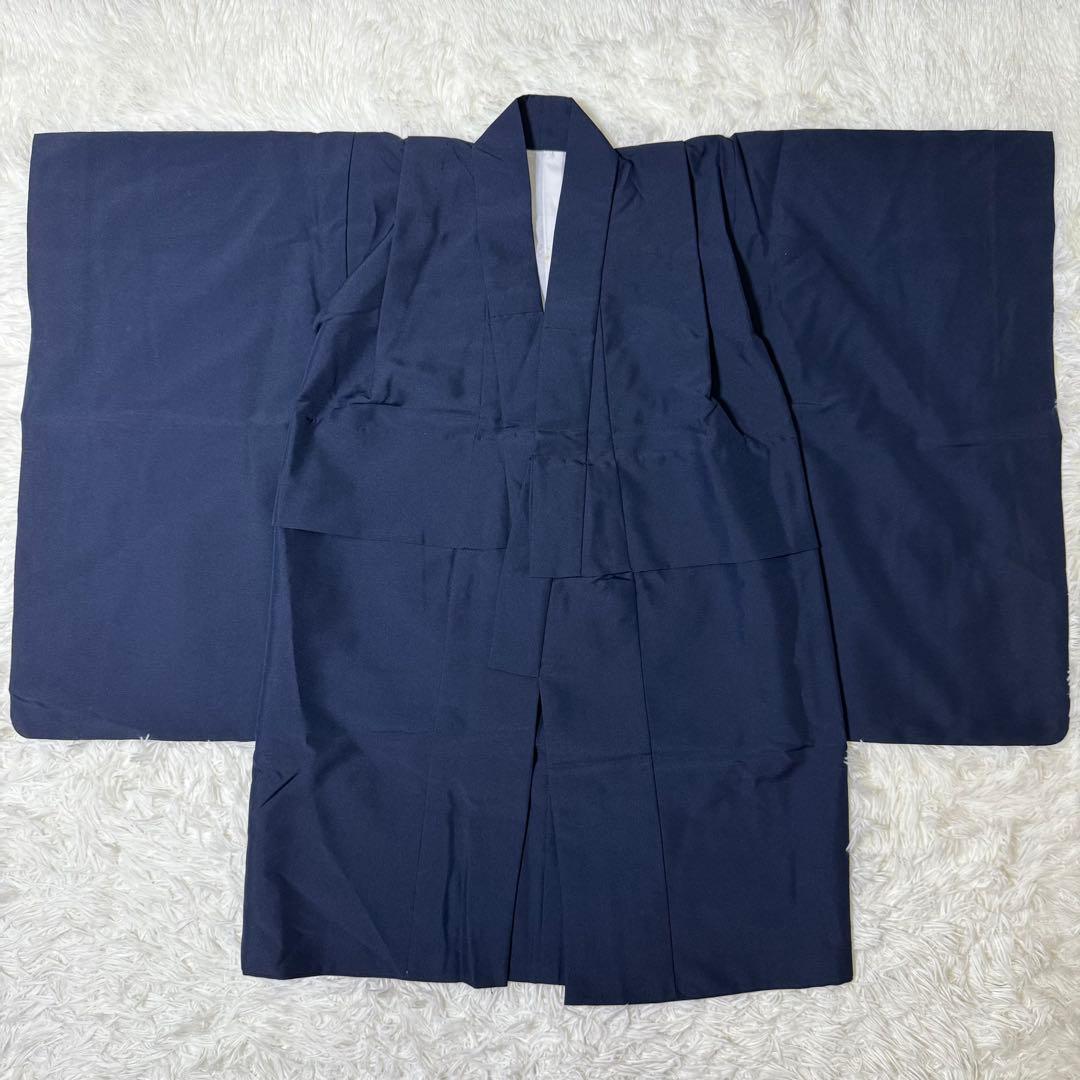 七五三　5歳　男の子　フルセット　ネイビー　箱あり　紋付羽織　753 箱あり