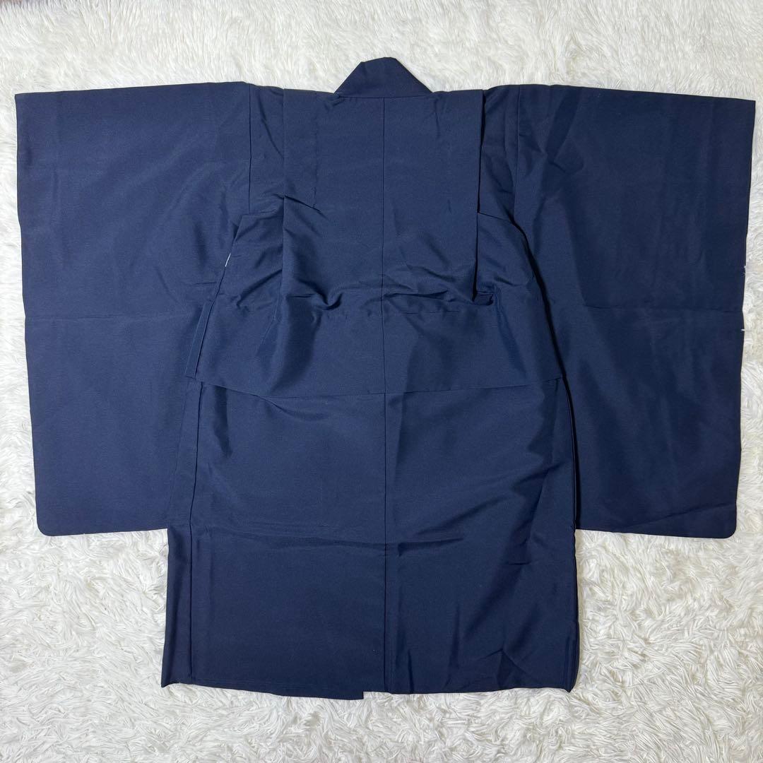 七五三　5歳　男の子　フルセット　ネイビー　箱あり　紋付羽織　753 箱あり