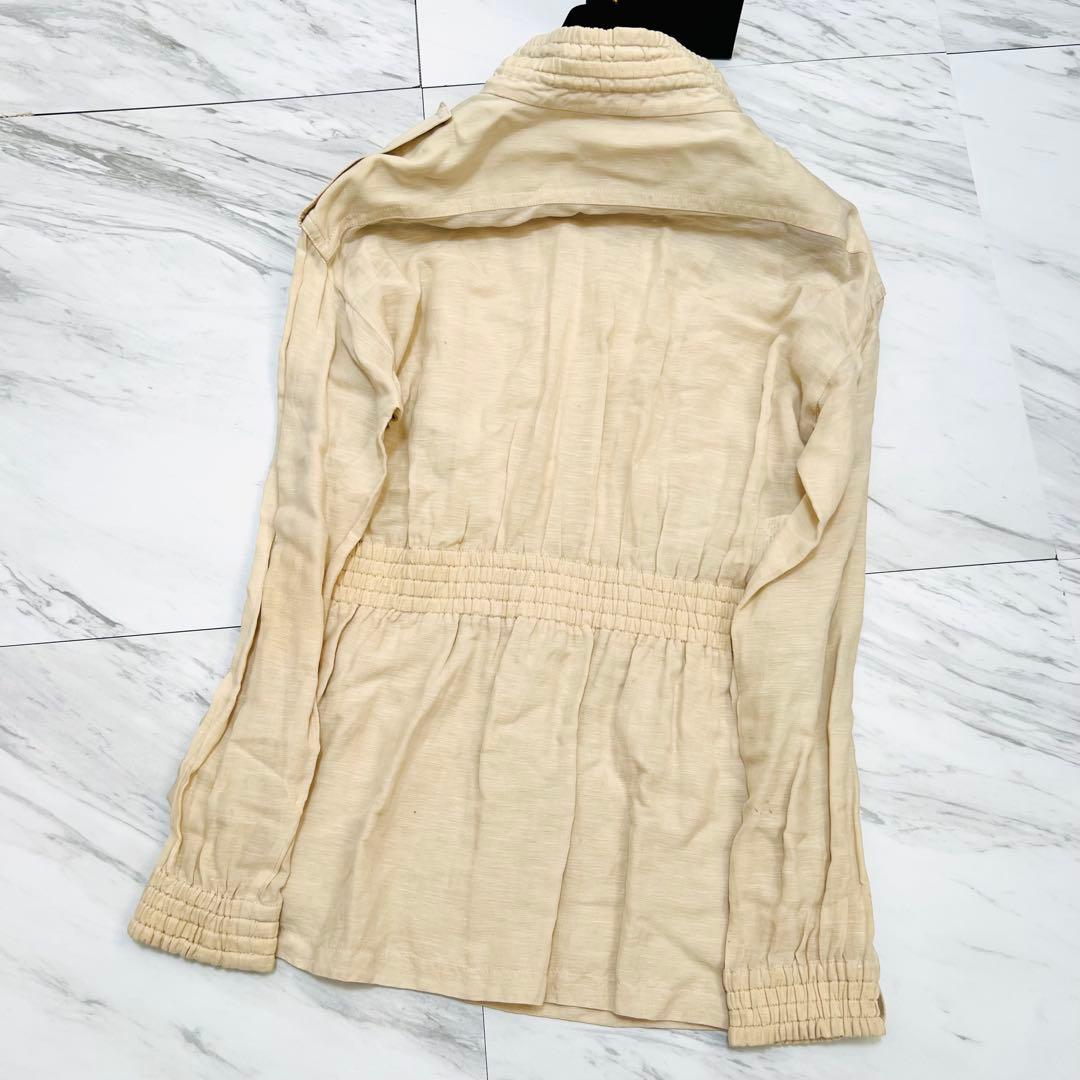 美品 GUCCI ブルゾン ジャケット 金ボタン タッセル リネン M