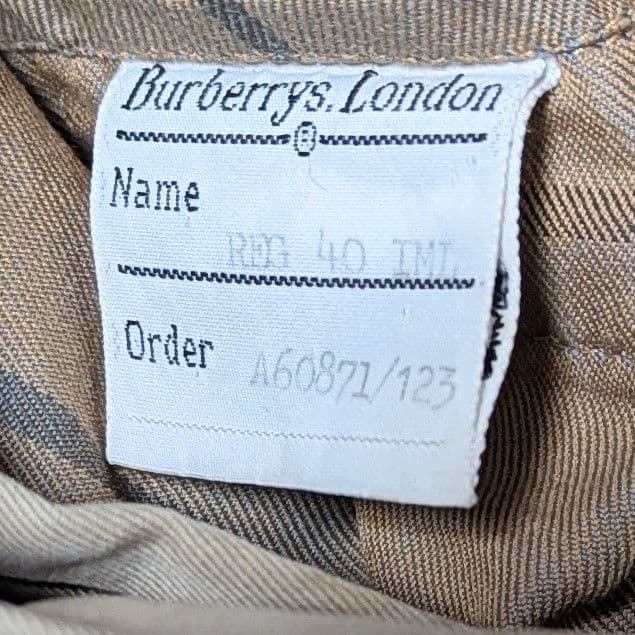 バーバリー ステンカラーコート イングランド製 2way ライナー L ベージュ