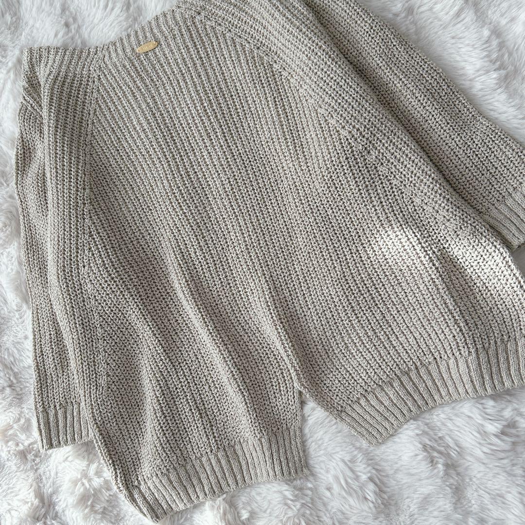 ドゥーズィエムクラス★Lily Linen アゼプルオーバー　シルク　麻　ニット