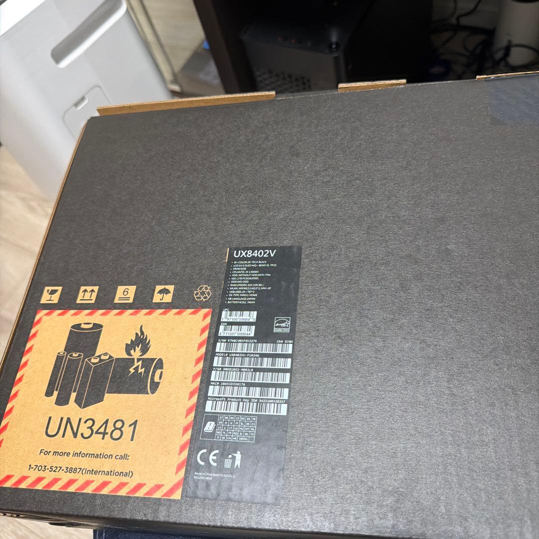 Windowsノート本体 Zenbook Pro 14 Duo OLED i9/32GB/RTX4050