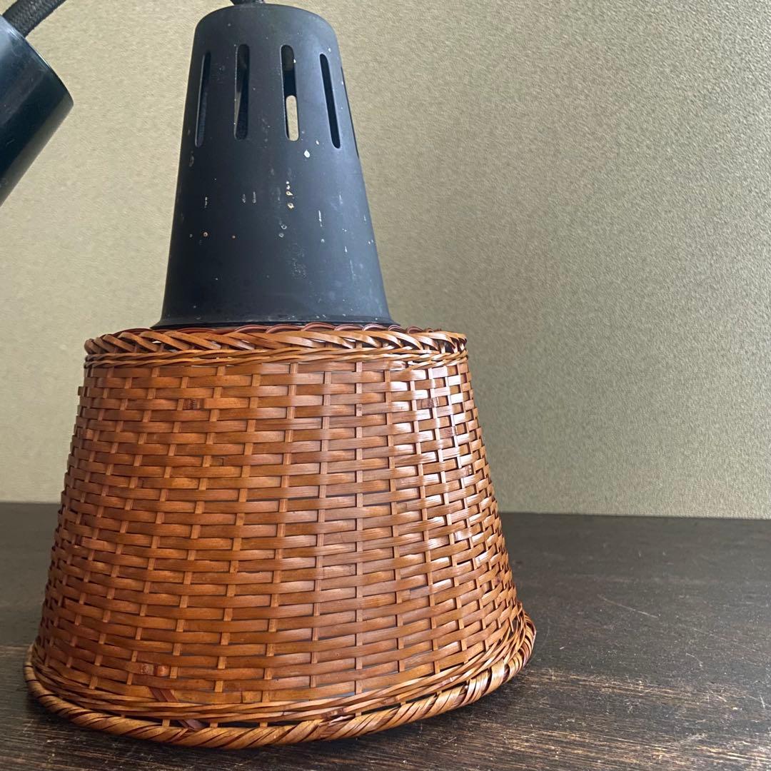 昭和レトロ　和モダン　ペンダントライト　竹シェード