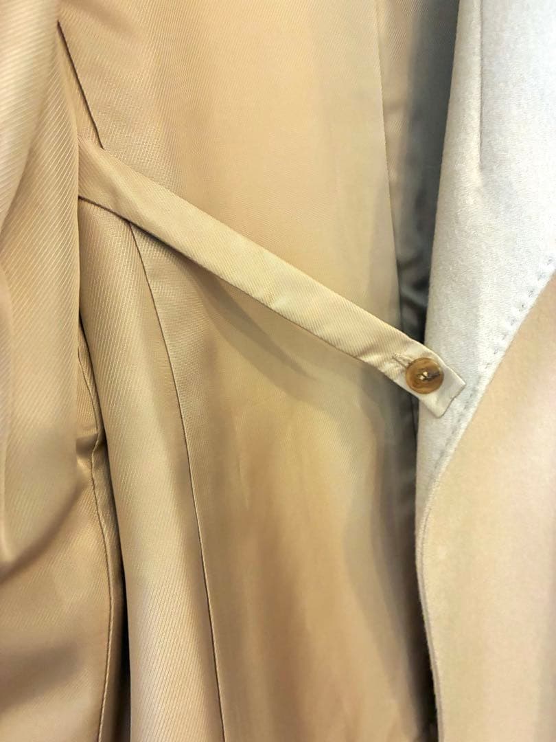 コモサデモード　カシミヤ　ベージュ ロングコート ベルト付き