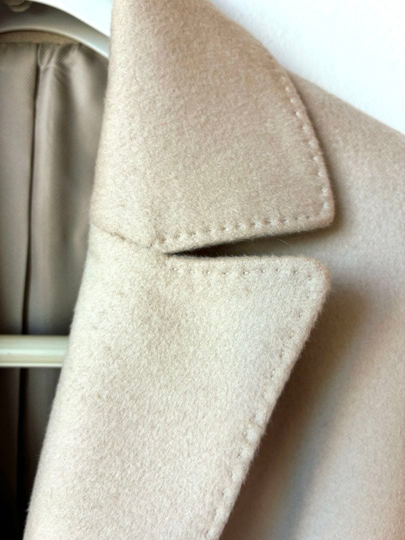 コモサデモード　カシミヤ　ベージュ ロングコート ベルト付き