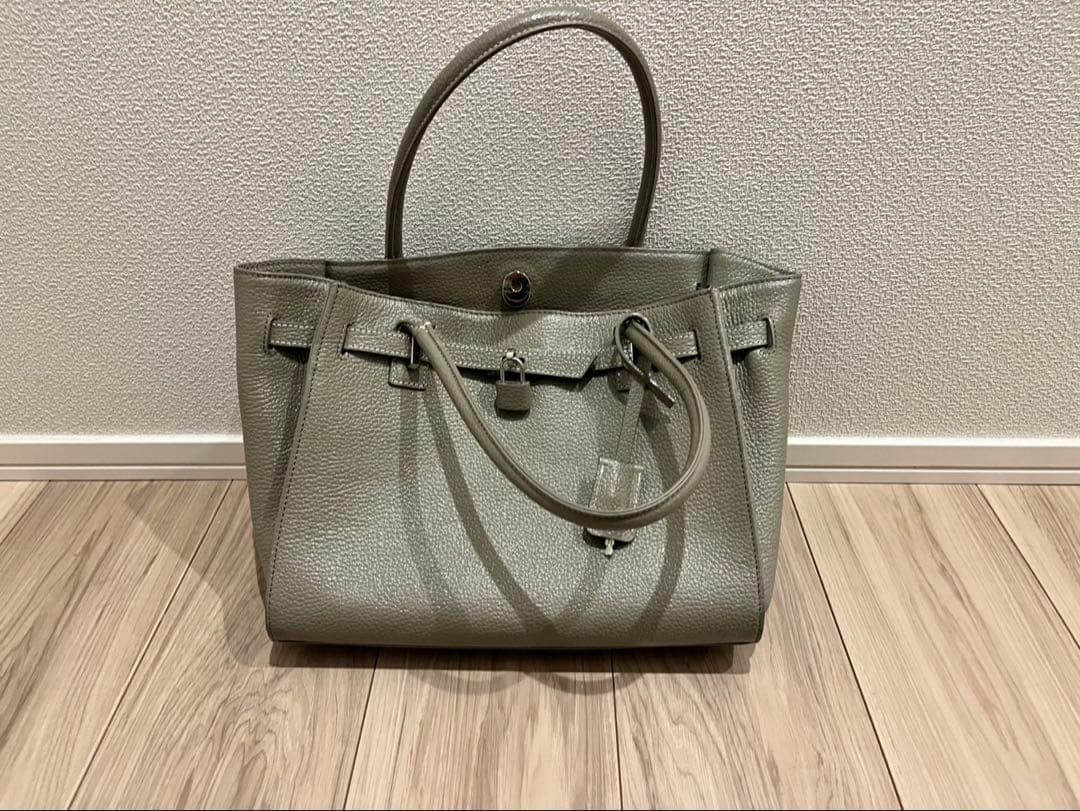 傳濱野 グレー トートバッグ