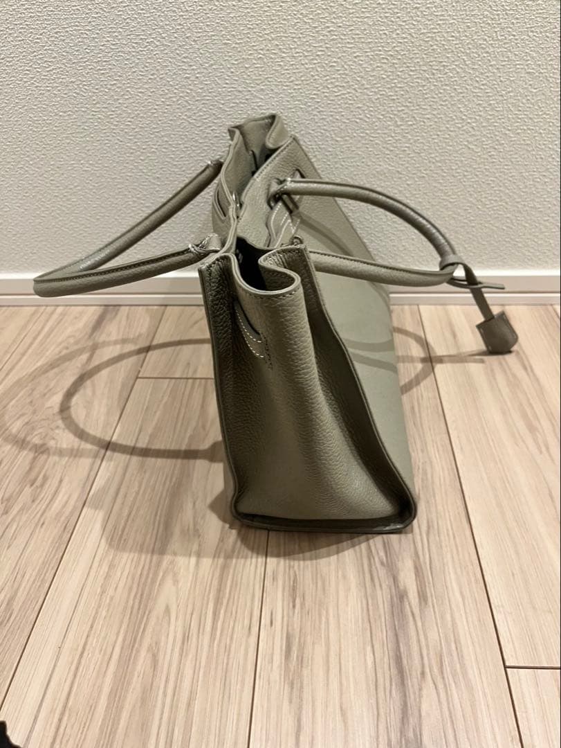 傳濱野 グレー トートバッグ